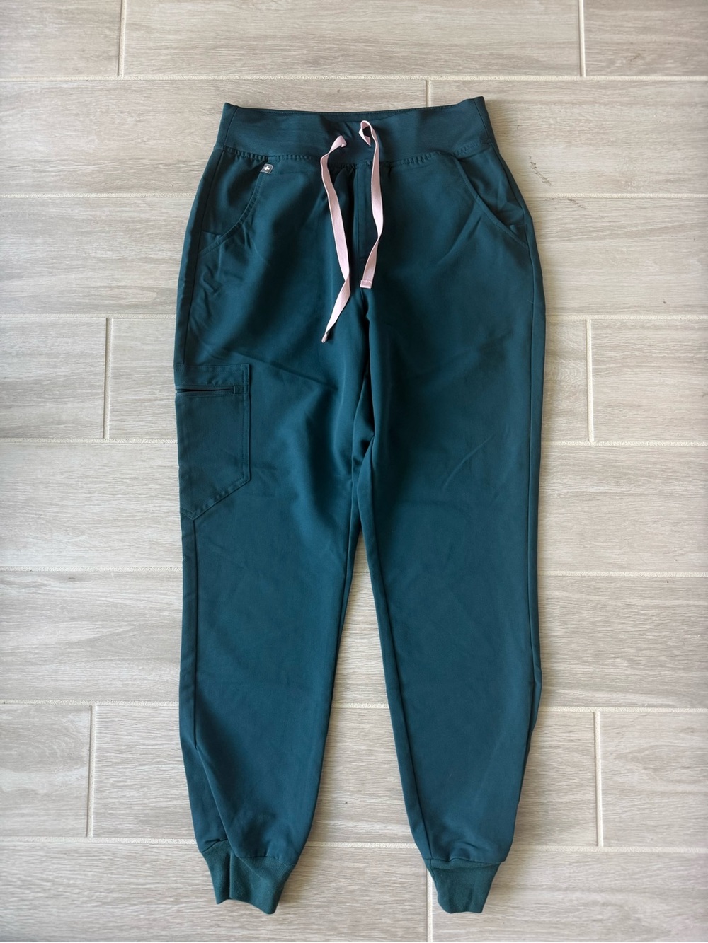 Figs Caribbean Blue High Waisted Zamora Joggers